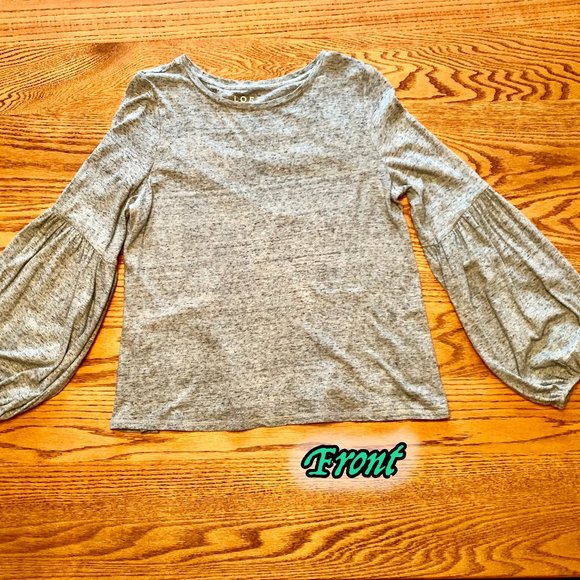 "Loft" pull over top with balloon sleeves, NWOT, M - Picture 2 of 16